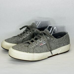 Superga Classic Gray Wool Blend Lace Up Athletic Casual Sneaker Womens US Size 7